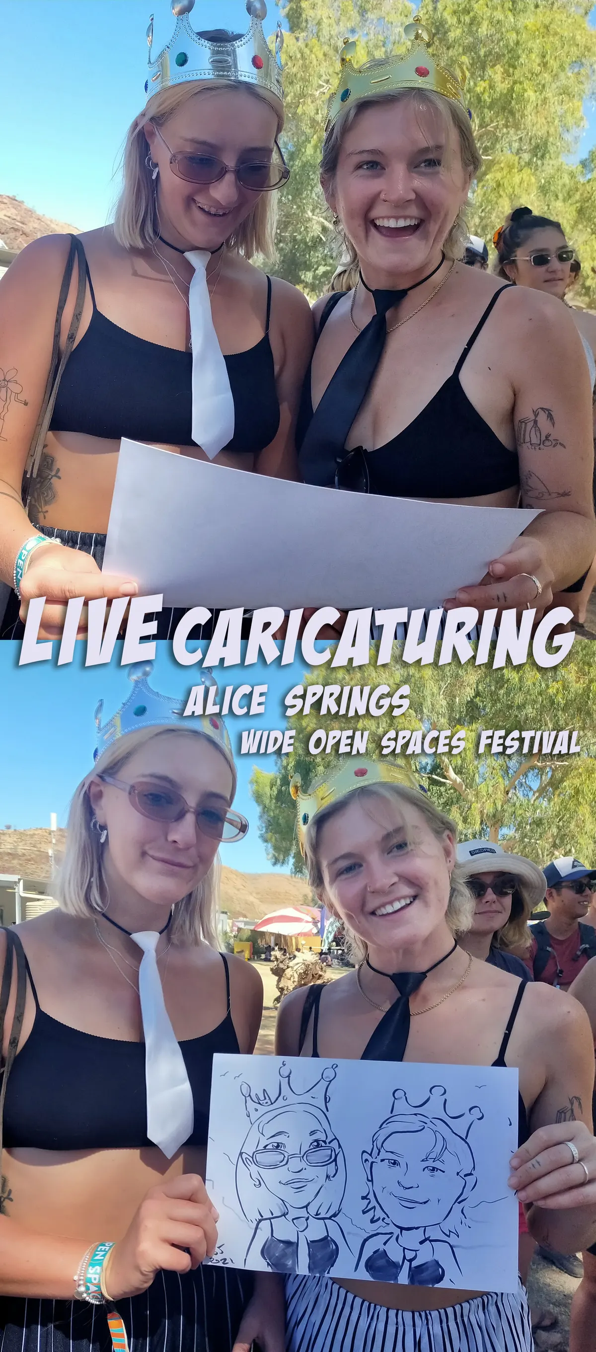 Caricature artwork: Alice Springs
